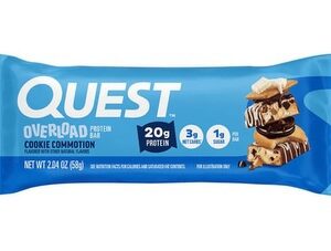 Quest nutrition overload protein bar 58 g - cookie commotion expirace