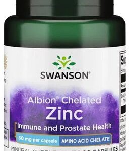 Swanson albion zinc 30 mg 90 kapslí