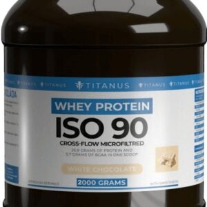 Titánus whey isolate 90 2000g - bílá čokoláda