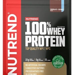 Nutrend 100% whey protein 400 g - banán/jahoda