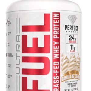 Perfect sports ultra fuel grass fed whey protein 1820 g - vanilková