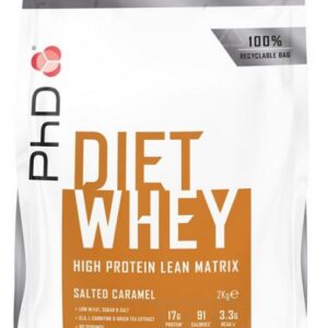 Phd diet whey protein 2000 g - slaný karamel výprodej (pošk.obal)