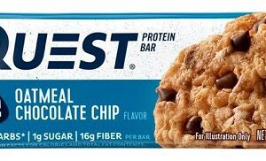 Quest nutrition protein bar 60g - oatmeal chocolate chip expirace