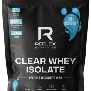 Reflex clear whey isolate 510 g - modrá malina