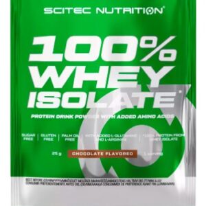 Scitec 100% whey isolate 25 g - jahoda/bílá čokoláda
