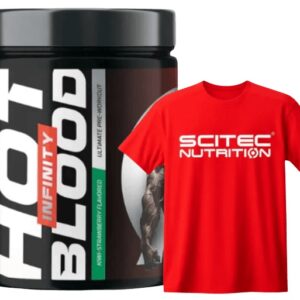 Scitec hot blood infinity 350 g + triko červené zdarma