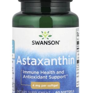 Swanson astaxanthin 60 softgel kapslí