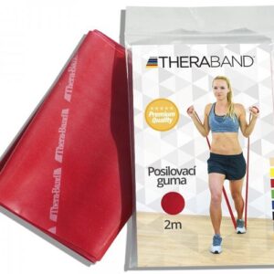 Thera-band posilovací guma 2 m - červená středně silná