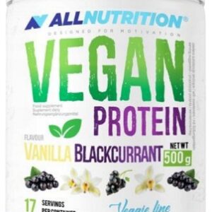 Allnutrition vegan protein 500 g - vanilka/černý rybíz