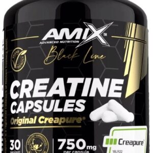 Amix black line creatine creapure - 120 kapslí