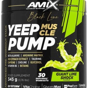 Amix black line yeep pump 345 g - obří limetkový šok