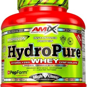 Amix hydropure hydrolyzed whey cfm protein 1600 g - vanilkový krém
