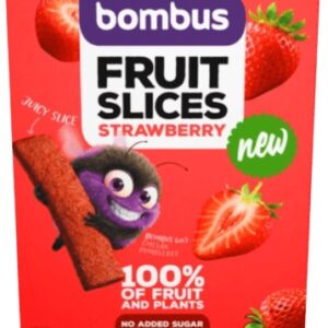 Bombus fruit slices 5x20 g - jahoda