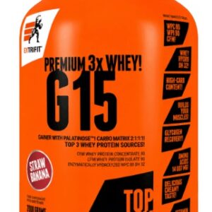 Extrifit g15 anabolic gainer 3000 g - jahoda/banán