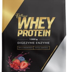Fitboom whey protein 80 % 1000 g - berry (lesní ovoce)