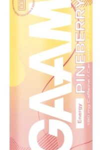 Gaam energetický nápoj 330 ml - bílá jahoda (pineberry)