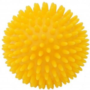 Kine-max masážní míček ježek 9cm - žlutá