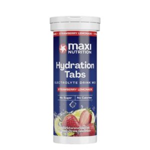 Maxi nutrition hydratační tablety 10 šumivých tablet - jahodová