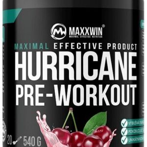 Maxxwin hurricane pre-workout 540 g višeň