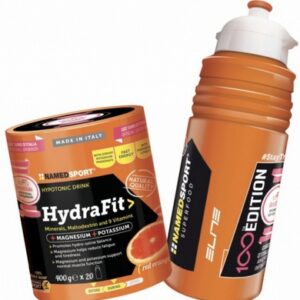 Namedsport hydra fit 400 g + bidon elite 100 let giro - červený