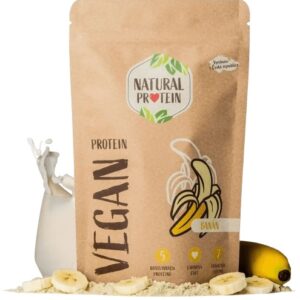 Natural protein veganský protein 350 g - banán