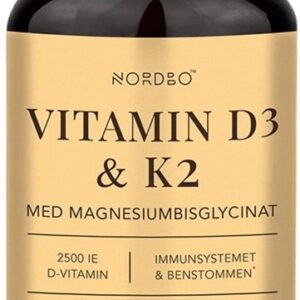 Nordbo vitamin d3 & k2 & magnesium 90 kapslí