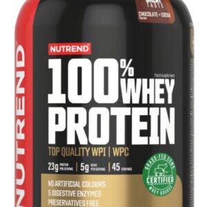 Nutrend 100% whey protein 1350 g - čokoláda/kakao