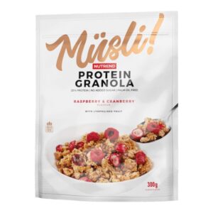 Nutrend protein granola 300 g - malina a brusinka