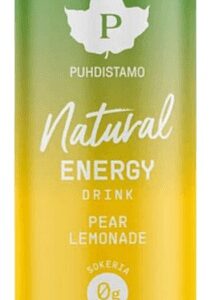Puhdistamo natural energy drink 330 ml - hrušková limonáda