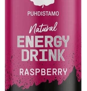 Puhdistamo natural energy drink strong 330 ml - malina
