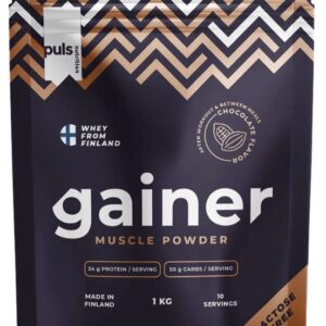Puls nutrition lactose free gainer 1000 g - čokoláda