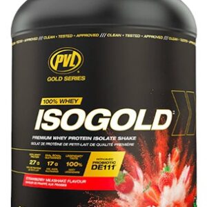 Pvl gold series 100 % whey isogold 2270 g - jahodový milkshake
