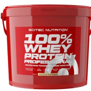Scitec 100% whey protein professional 4000 g - vanilka