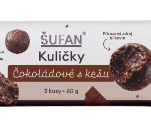Šufan kuličky 60 g - čokoládové s kešu