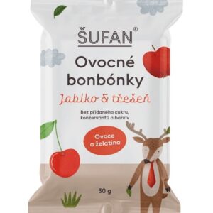 Šufan ovocné bonbónky 30 g - jablko a třešeň