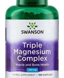 Swanson triple magnesium complex 400 mg 100 kapslí
