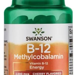 Swanson vitamin b12 methylcobalamin 60 žvýkacích tablet