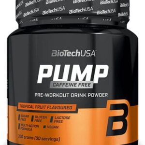 Biotechusa pump caffeine free 330 g - citronový ledový čaj