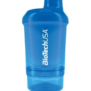 Biotechusa šejkr wave+ nano 300ml +150ml - modrá
