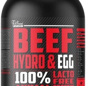 Fitboom hydro beef & egg protein 1000 g - jahoda