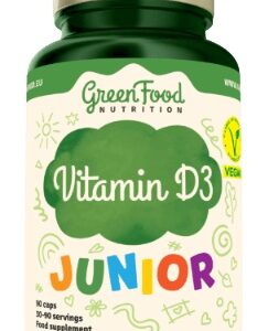 Greenfood junior vitamin d3 90 kapslí