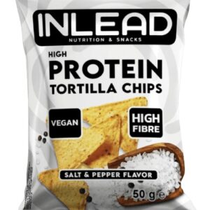Inlead nutrition protein tortilla chips 50 g - sůl a pepř