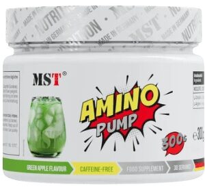 Mst® nutrition amino pump 300 g - zelené jablko