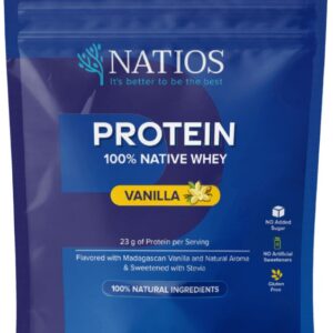 Natios 100% native whey protein 1000 g - vanilka