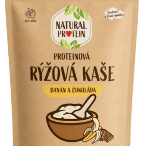 Natural protein proteinová rýžová kaše 480 g - banán a čokoláda
