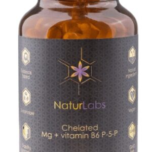 Naturlabs chelated mg + vitamin b6 p-5-p 90 kapslí