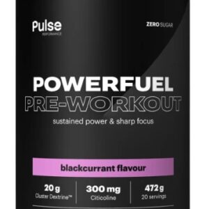 Pulse performance powerfuel pre-workout 472 g - černý rybíz
