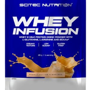 Scitec 100% whey infusion 25 g - arašídové máslo