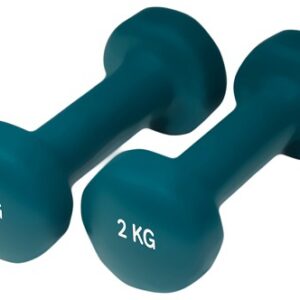 Yate činky neoprenové - modrozelená 2x2 kg