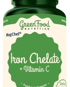 Greenfood iron chelate (železo chelát) + vitamin c 90 kapslí